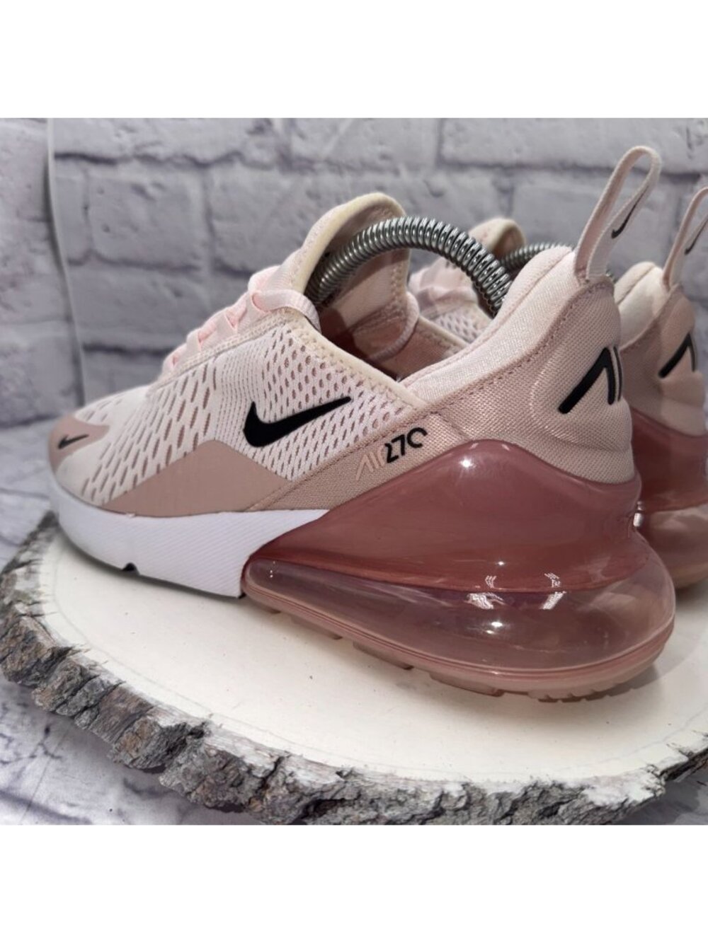 Nike Air Max 270 Womens Size 9.5 Light Soft Pink Running Shoes AH6789-604 - Picture 7 of 11